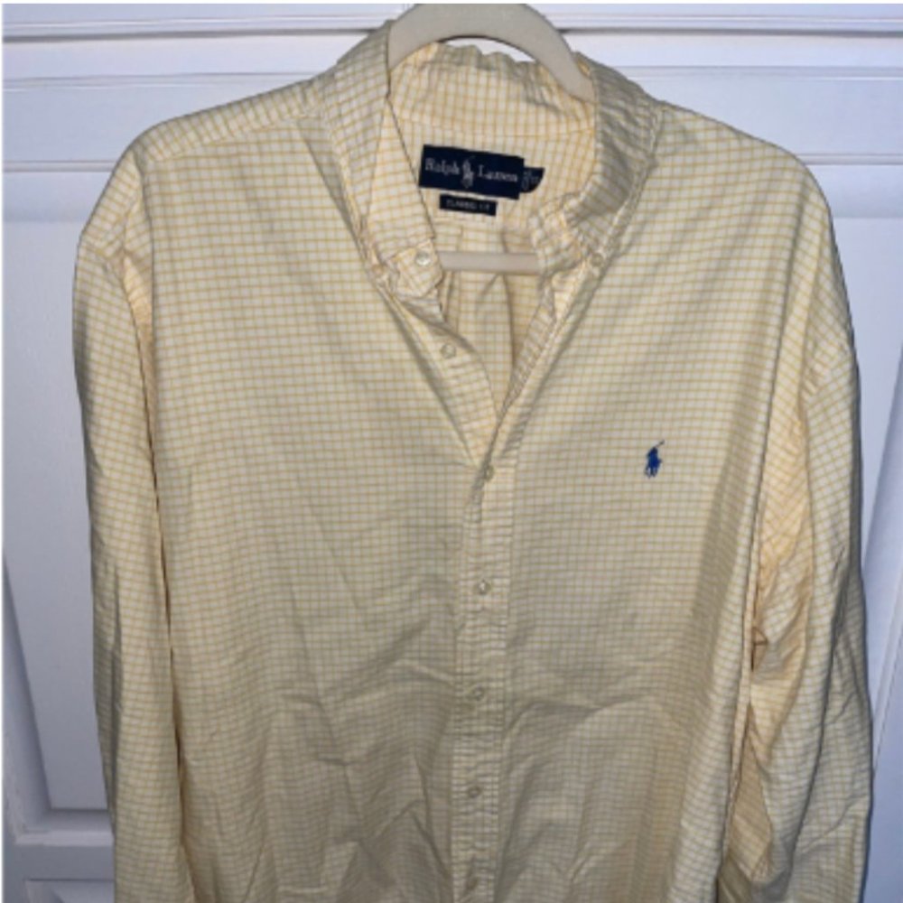 Polo Ralph Lauren Mens Button down Yarmouth Long Sleeve XL. SAME DAY SHIP